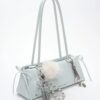 Hazel Bow Elongated Trapeze Shoulder Bag